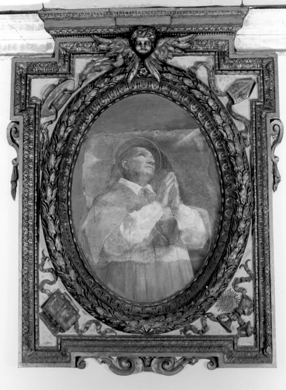 San CarloBorromeo in meditazione - Chiesa dei SS. Biagio e Carlo ai Catinari, Roma